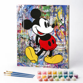 Kit de Pintura Numerada - Mickey Mouse Abstrato
