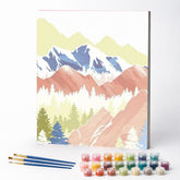 Kit de Pintura Numerada - Montanhas