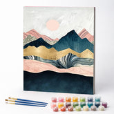 Kit de Pintura Numerada - Montanhas e Céu