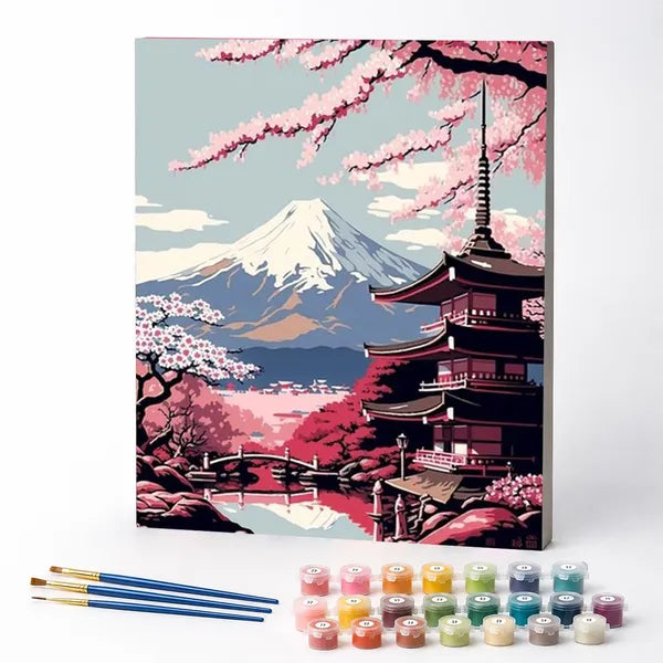 Kit de Pintura Numerada - Monte Fuji, Japão