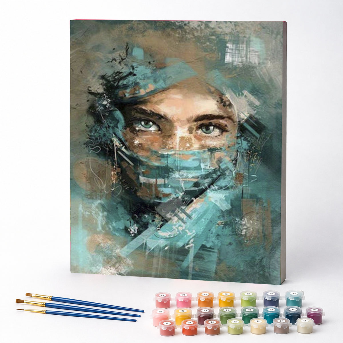 Kit de Pintura Numerada - Mulher Muçulmana