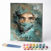 Kit de Pintura Numerada - Mulher Muçulmana