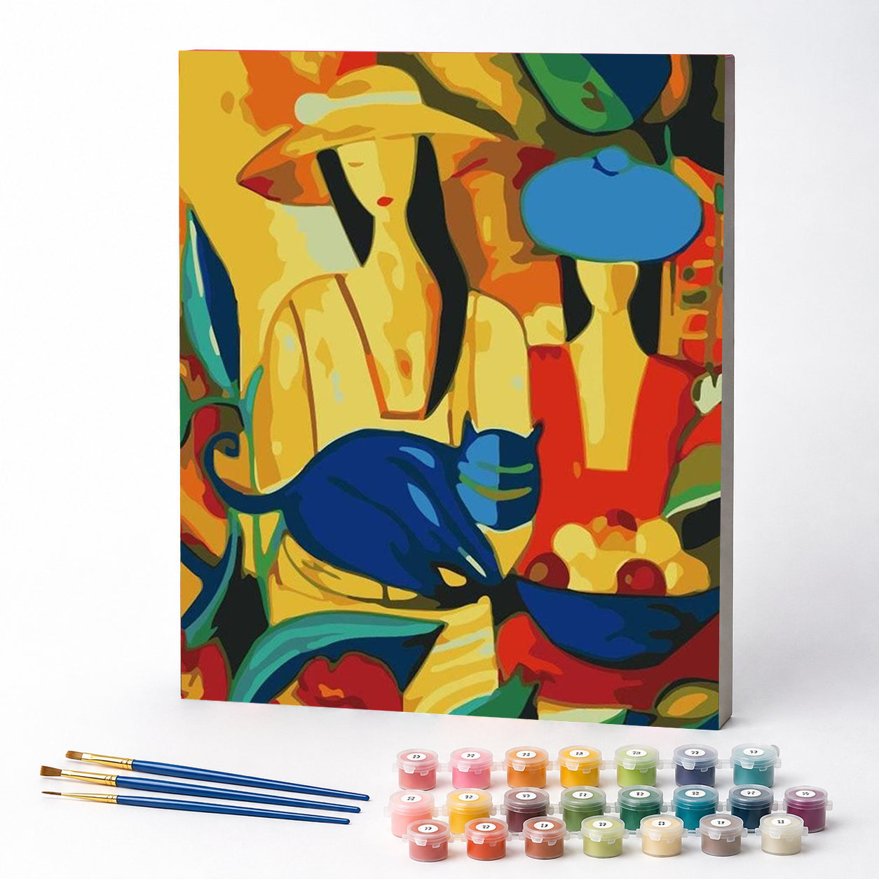 Kit de Pintura Numerada - Mulheres Asiáticas