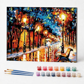 Kit de Pintura Numerada - Noite Iluminada