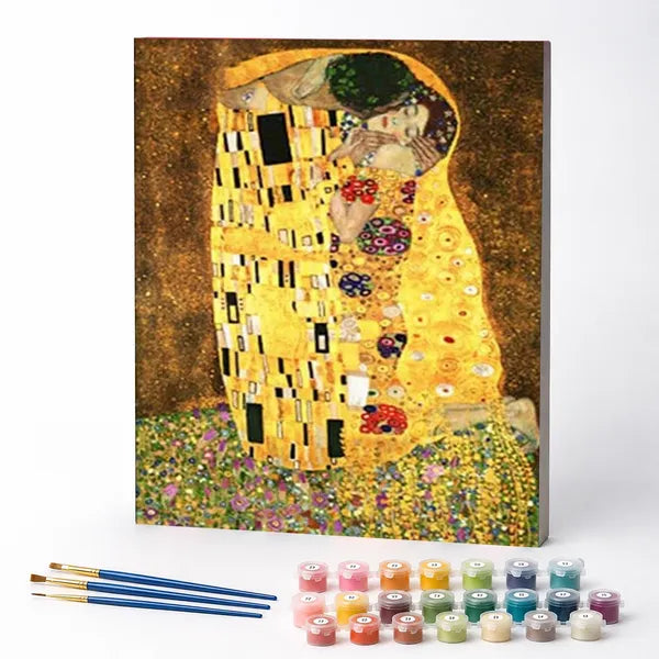 Kit de Pintura Numerada - O Beijo, Gustav Klimt