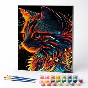 Kit de Pintura Numerada - O Gato