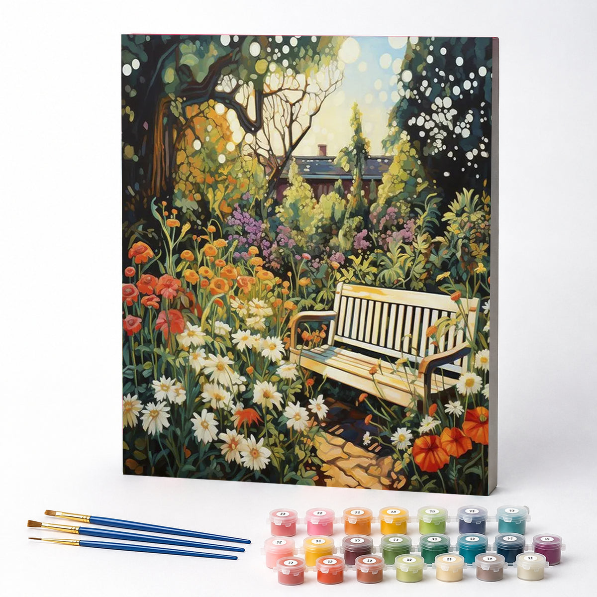 Kit de Pintura Numerada - O Jardim Florido