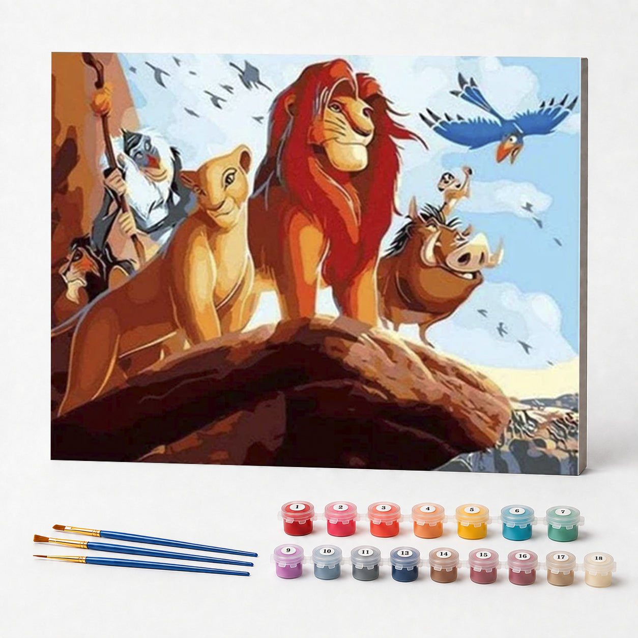 Kit de Pintura Numerada - O Rei Leão