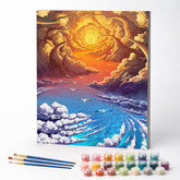 Kit de Pintura Numerada - O Sol Além das Nuvens