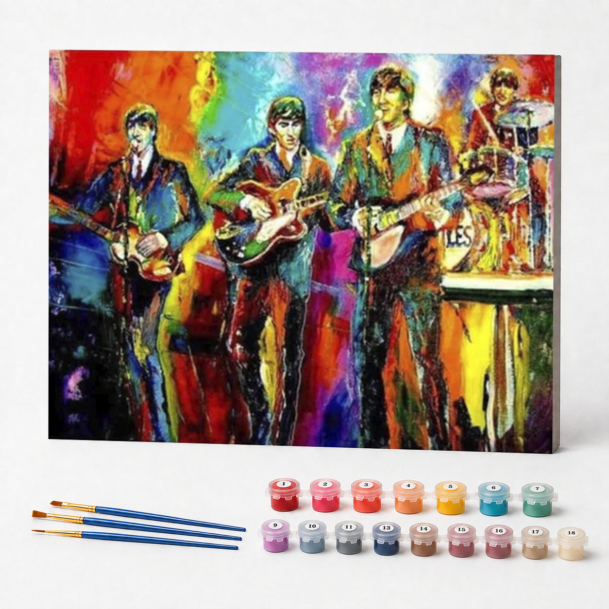 Kit de Pintura Numerada - Os Beatles