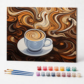 Kit de Pintura Numerada - Os Sabores do Café
