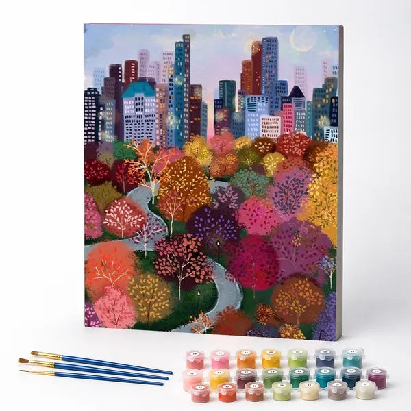 Kit de Pintura Numerada - Outono no Parque