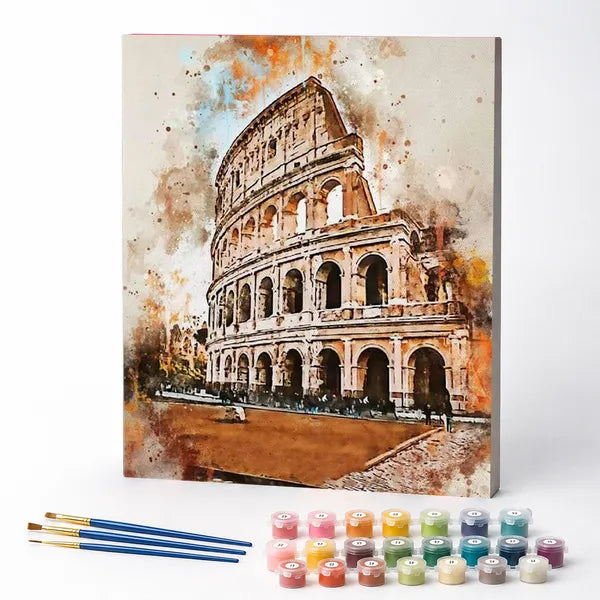 Kit de Pintura Numerada - Pintura do Coliseu