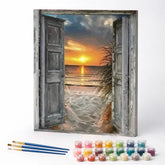 Kit de Pintura Numerada - Porta à Beira-Mar