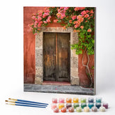 Kit de Pintura Numerada - Porta Rústica Florida