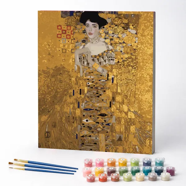 Kit de Pintura Numerada - Retrato de Adele Bloch-Bauer I, Gustav Klimt