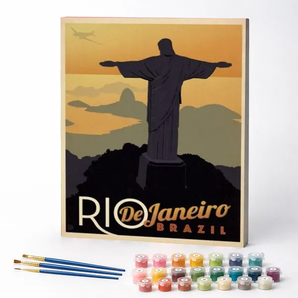 Kit de Pintura Numerada - Rio de Janeiro, Brasil