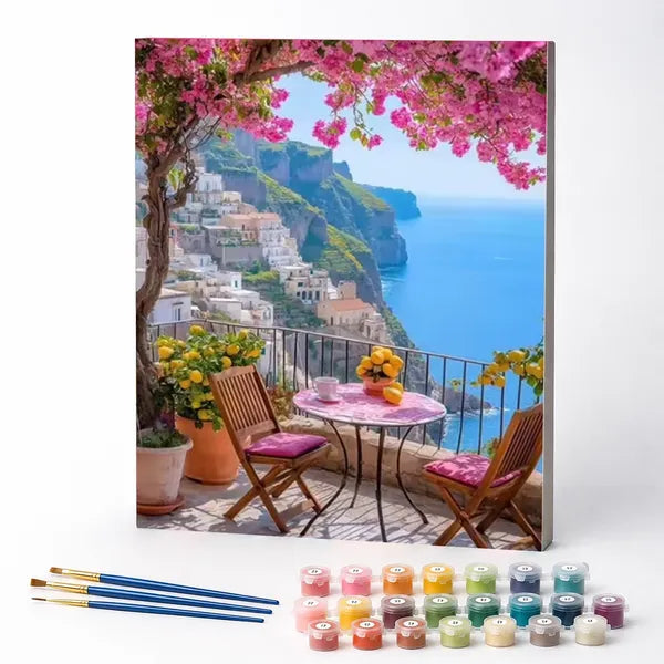 Kit de Pintura Numerada - Sacada na Grécia