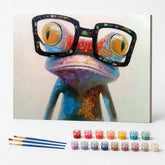 Kit de Pintura Numerada - Sapo com Óculos