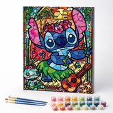 Kit de Pintura Numerada - Stitch em Mosaico