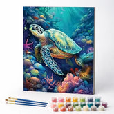 Kit de Pintura Numerada - Tartaruga Marinha