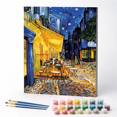 Kit de Pintura Numerada - Terraço do Café na Praça do Fórum de Van Gogh