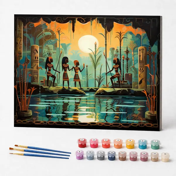 Kit de Pintura Numerada - Tribo Indígena