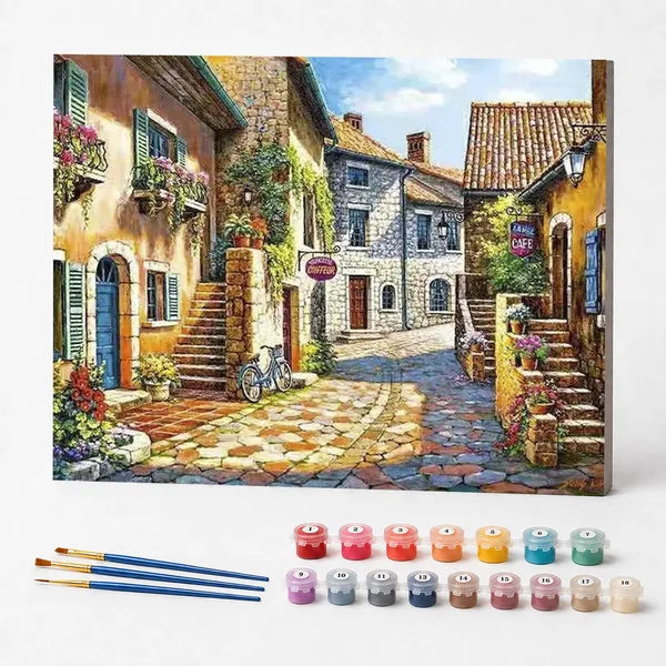 Kit de Pintura Numerada - Vilarejo