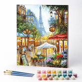 Kit de Pintura Numerada - Vilarejo em Paris