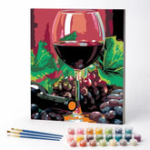 Kit de Pintura Numerada - Vinho