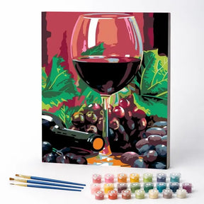 Kit de Pintura Numerada - Vinho
