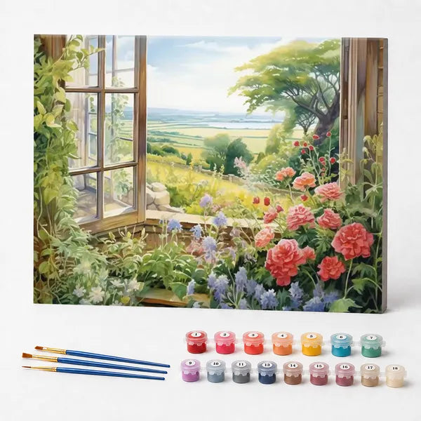 Kit de Pintura Numerada - Vista para o Jardim Botânico
